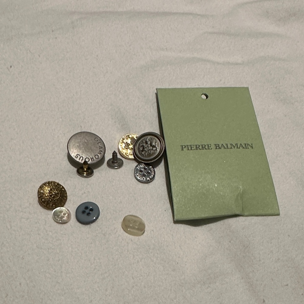 Pierre Balmain Assorted Button Collection with Card